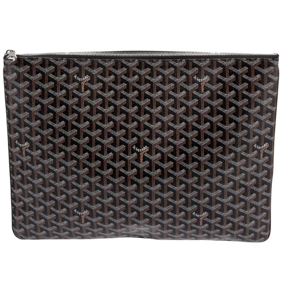 GOYARD Goyardine Senat GM portfolio, clutch, pouch